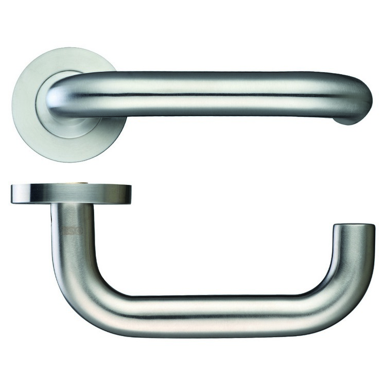 Zoo Jedo Twin Finish Handle On Rose Polished/Satin Chrome Silver